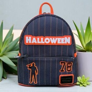 Loungefly Halloween Team Michael Myers Jersey Mini Backpack